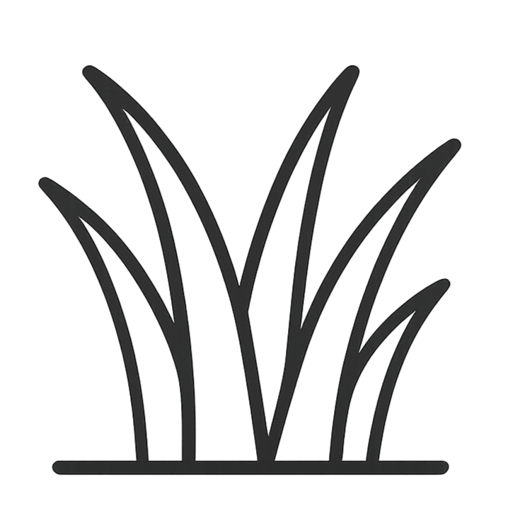 icon for grass, linear